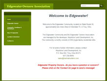 Tablet Screenshot of edgewaterownersassociation.com